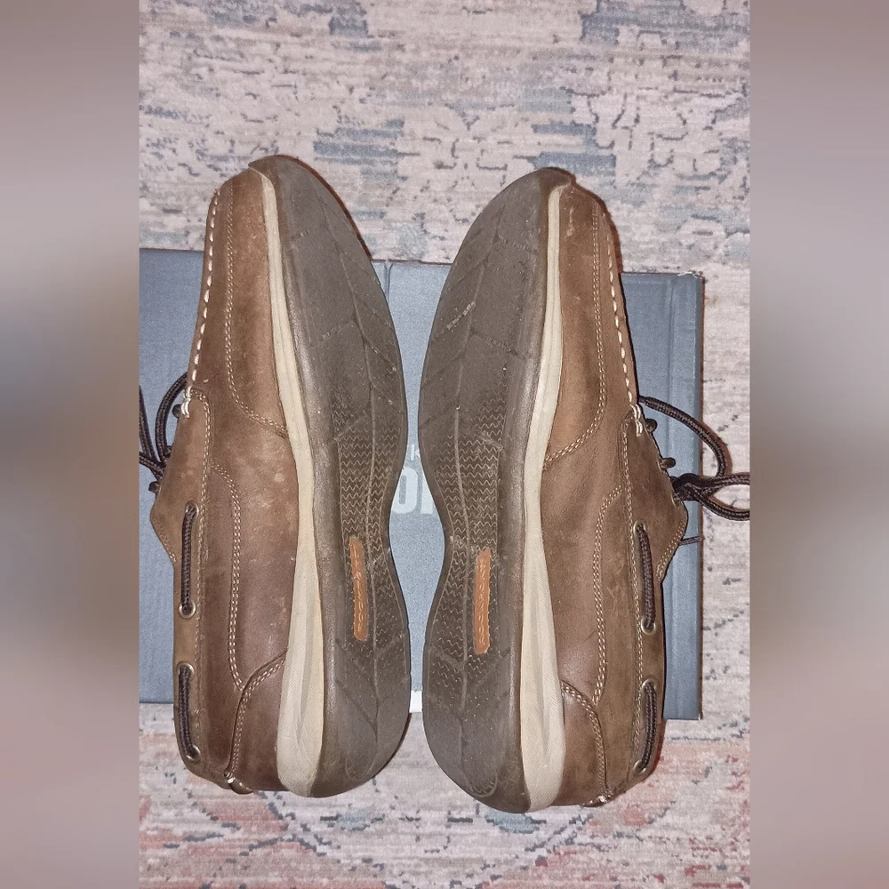 Rockport Works Tan Sailing Men's Shoes Size 10.5 Wide